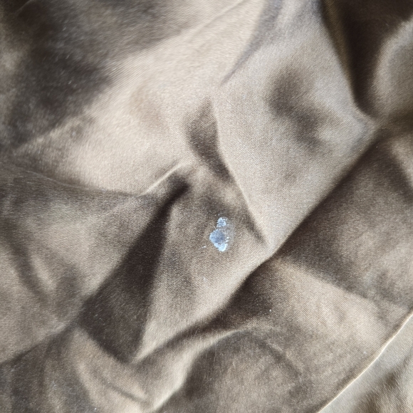 Vintage Silk Halter Top Size S  2000s 90s Y2K Grunge Satin Brown In good vinta - Picture 2 of 6